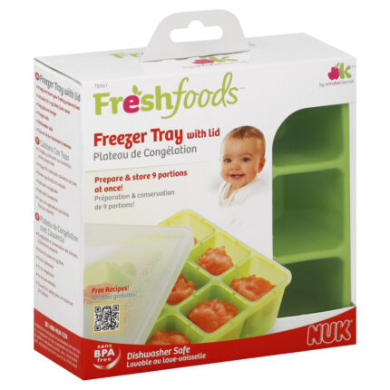 Nuk, Freezer Tray With Lid Bpa Free, Case Of 6, 1 Ct