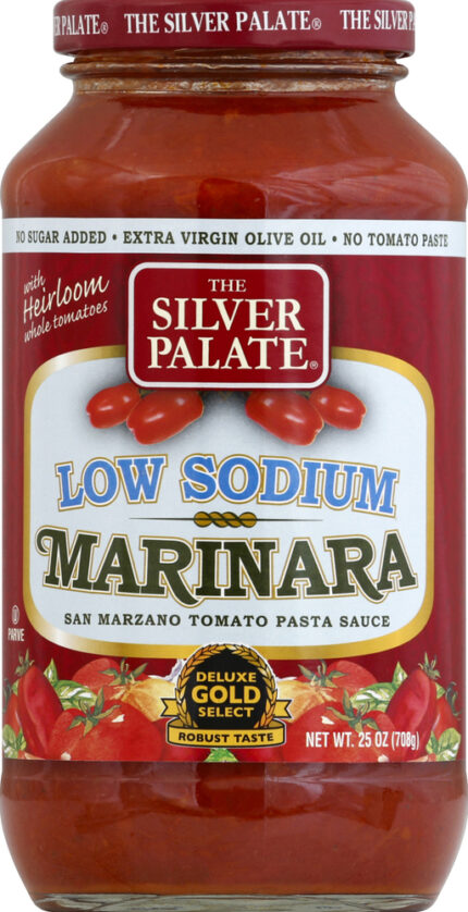Silver Palate, Low Sodium Marinara Pasta Sauce, Case Of 6, 25 Oz