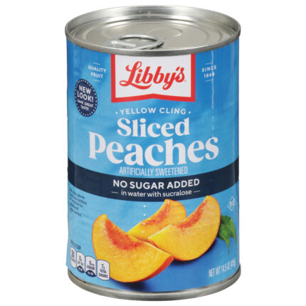Libby'S, Yellow Cling Sliced Peaches, Case Of 12, 14.75 Oz