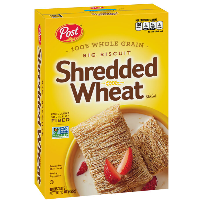 Post, Shredded Wheat Big Biscuit Cereal, Case Of 12, 15 Oz - Image 1