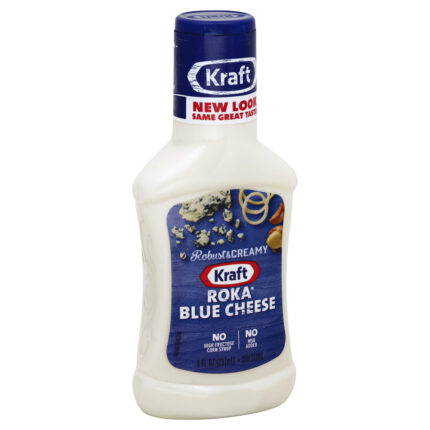 Kraft, Roka Blue Cheese Salad Dressing Bottle, Case Of 9, 8 Fl Oz