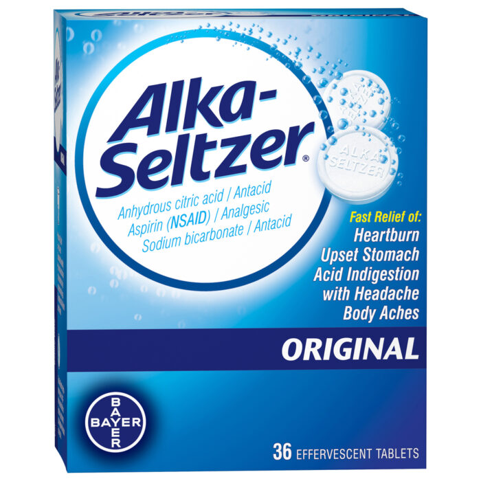 Alka-Seltzer, Original Antacid Effervescent Tablets, Case Of 3, 36 Ct - Image 1