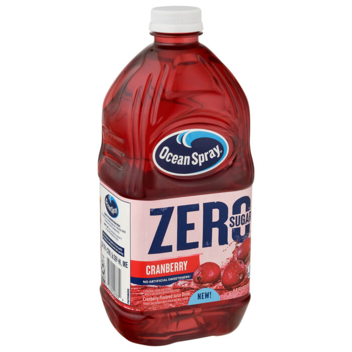 Ocean Spray, Zero Sugar Cranberry Juice, Case Of 8, 64 Fl Oz - Image 1