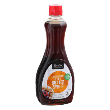 Essential Everyday, Lite Butter Syrup, Case Of 12, 24 Fl Oz
