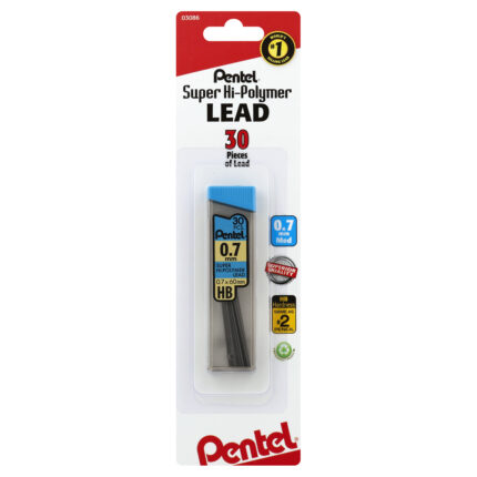 Pentel, 0.7Mm Lead Refill, Case Of 6, 30 Ct