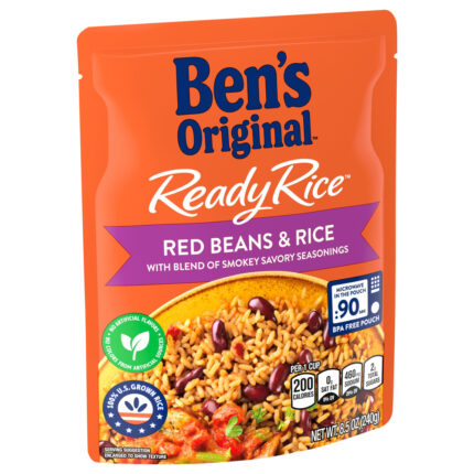 Ben'S Original, Ready Rice Red Beans And Rice, Case Of 12, 8.5 Oz