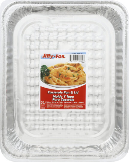 Jiffyfoil, Casserole Pan And Lid, Case Of 22, 1 Ct
