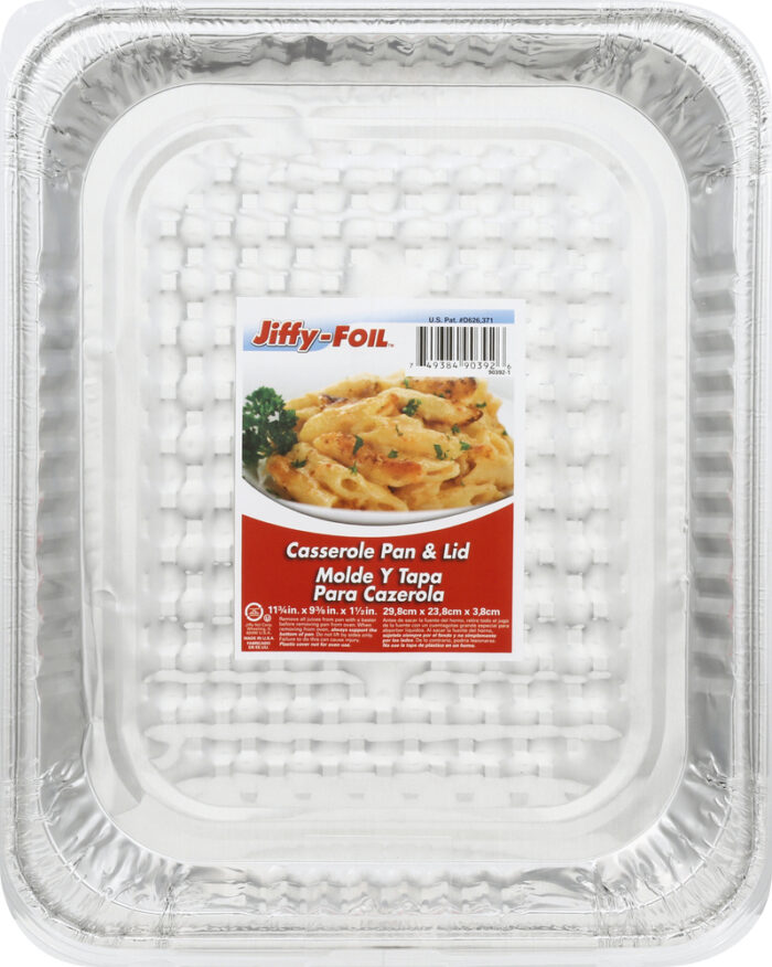Jiffyfoil, Casserole Pan And Lid, Case Of 22, 1 Ct - Image 1