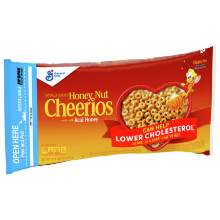 General Mills, Honey Nut Heart Healthy Cereal Resealable Bag, Case Of 6, 32 Oz