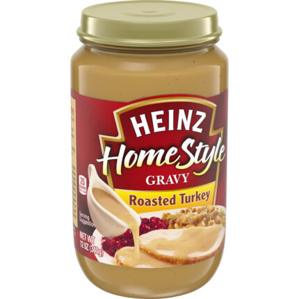 Heinz, Homestyle Roasted Turkey Gravy Jar, Case Of 12, 12 Oz