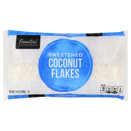 Essential Everyday, Sweetened Coconut Flakes, Case Of 12, 14 Oz