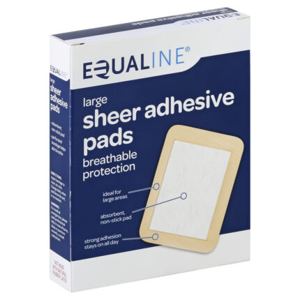Equaline, Adhesive Pads Sheer Large, Case Of 6, 10 Ct