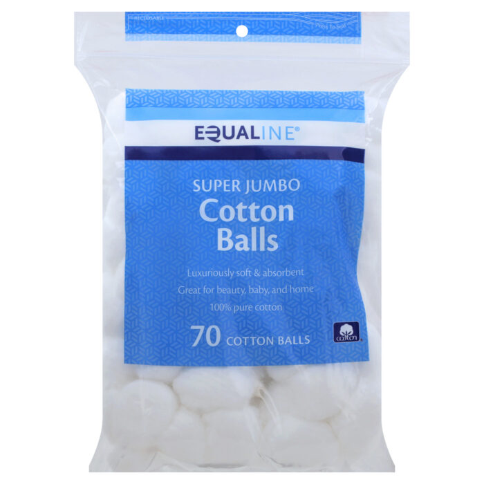 Equaline, Super Jumbo Cotton Balls, 1 Each, 70 Ct - Image 1