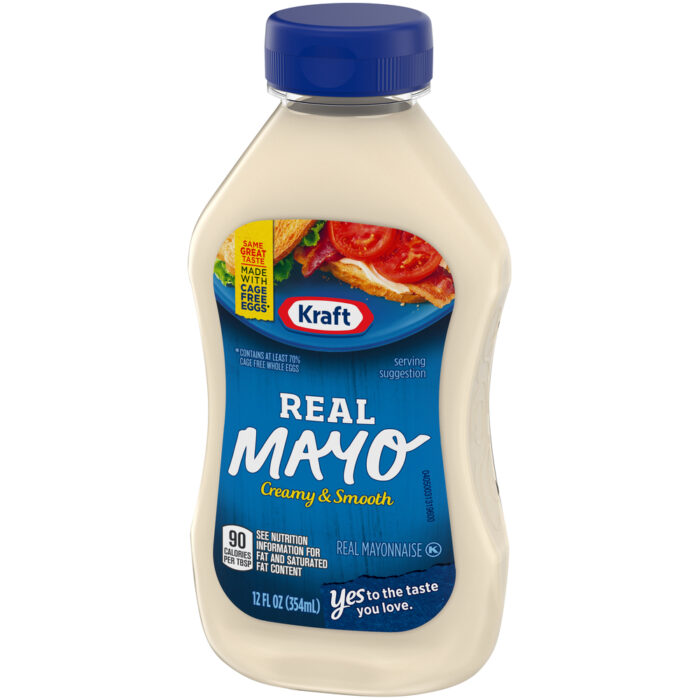 Kraft, Real Mayonnaise Squeeze Bottle, Case Of 12, 12 Fl Oz - Image 1