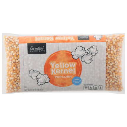 Essential Everyday, Yellow Kernel Popcorn, Case Of 12, 32 Oz