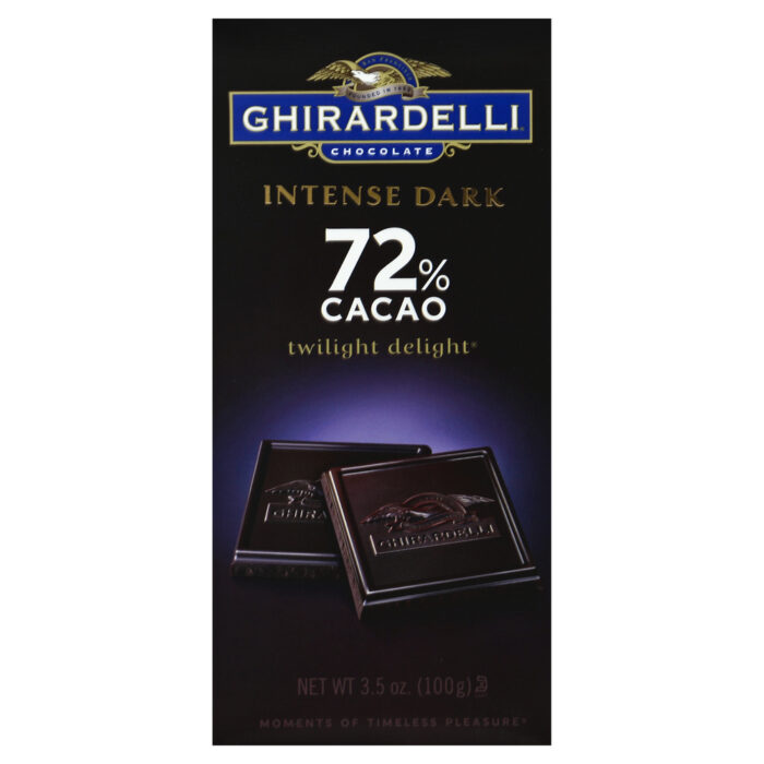 Ghirardelli, Chocolate Intense Dark 72% Cacao Twilight Delight Bars, Case Of 12, 3.5 Oz - Image 1