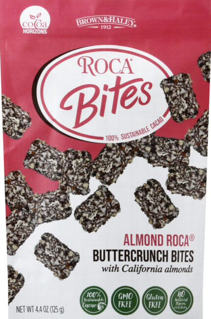 Brown&Haley, Almond Roco Buttercrunch Bites, Case Of 8, 4.4 Oz