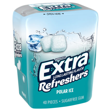 Extra, Refreshers Polar Ice Chewing Gum 40 Pieces, Case Of 6, 40 Ct