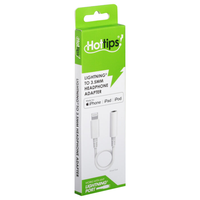 Hottips, Lightning Port To 3.5Mm Headphone Adapter, Case Of 4, 1 Ct - Image 1