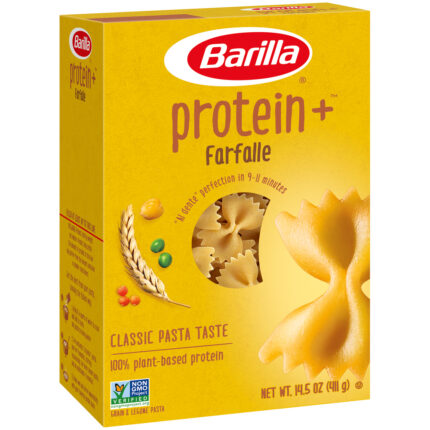 Barilla, Protein + Farfalle Pasta Box, Case Of 12, 14.5 Oz
