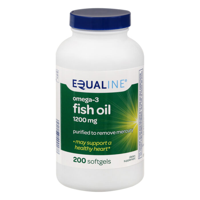 Equaline,  Omega-3 Fish Oil 1200 Mg Softgels, Case Of 3, 200 Ct - Image 1
