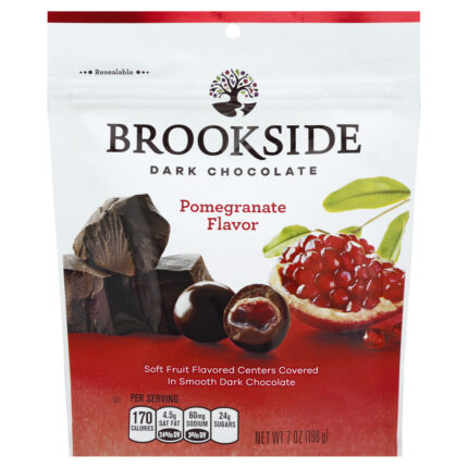 Brookside, Dark Chocolate Pomegranate Flavor, Case Of 12, 7 Oz