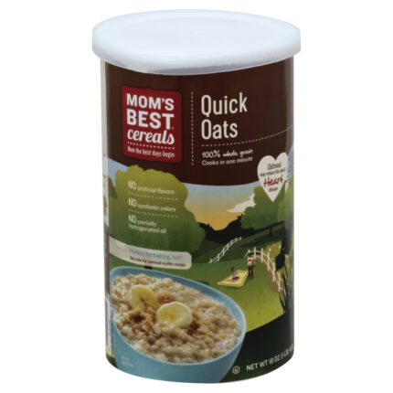 Mom'S Best, Quick Oats Container, Case Of 12, 16 Ounce