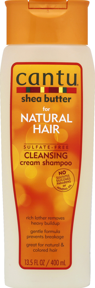 Cantu, For Natural Hair Sulfate Free Cleansing Cream Shampoo, Case Of 3, 13.5 Fl Oz