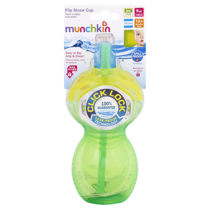 Munchkin, Flip Straw Silicone Cup Click To Lock, Case Of 2, 1 Ct - Image 1