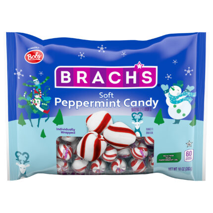 Brach'S Confections, Holiday Soft Peppermint Candy, Case Of 12, 10 Oz