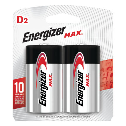 Energizer, Max Alkaline Batteries Size D, Case Of 12, 2 Ct