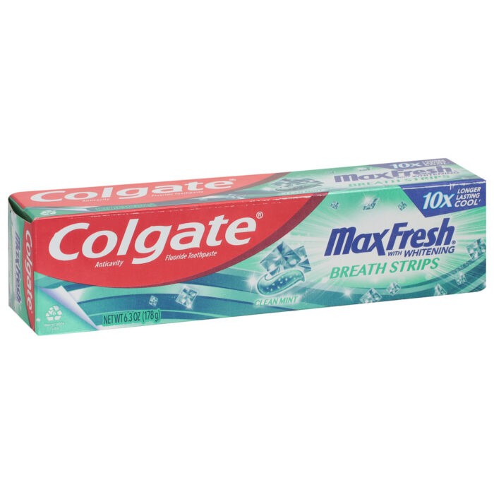 Colgate, Maxfresh Toothpaste With Whitening Breath Strips Mint, Case Of 6, 6.3 Oz - Image 1