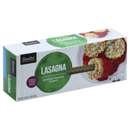 Essential Everyday, Lasagna Enriched Macaroni Product, Case Of 12, 16 Oz
