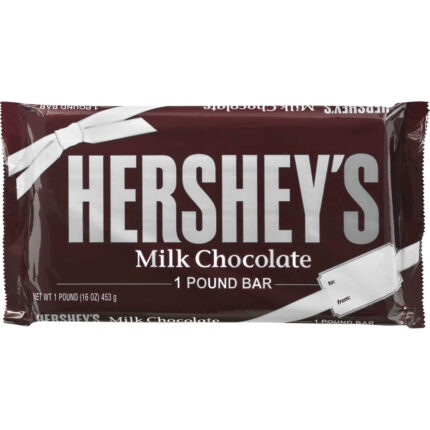 Hershey'S, Milk Chocolate Bar, Case Of 6, 1 Lb
