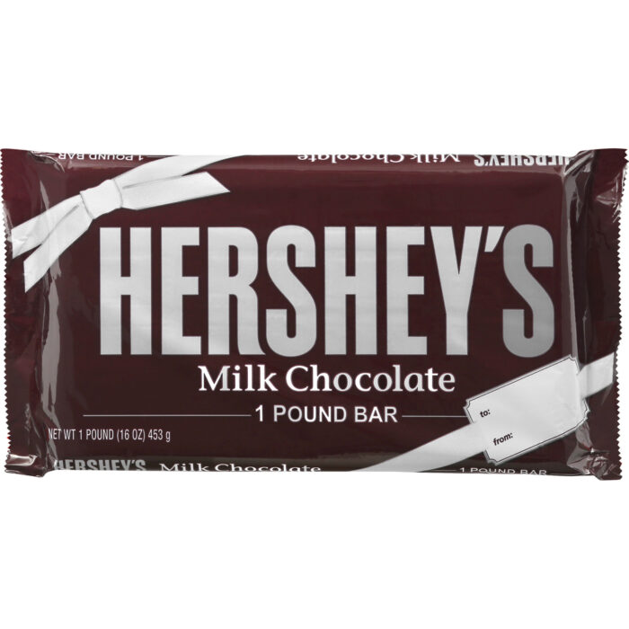 Hershey'S, Milk Chocolate Bar, Case Of 6, 1 Lb - Image 1