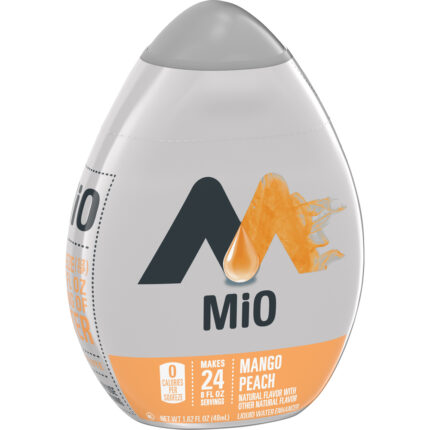 Mio, Liquid Water Enhancer Mango Peach Bottle, Case Of 12, 1.62 Fl Oz