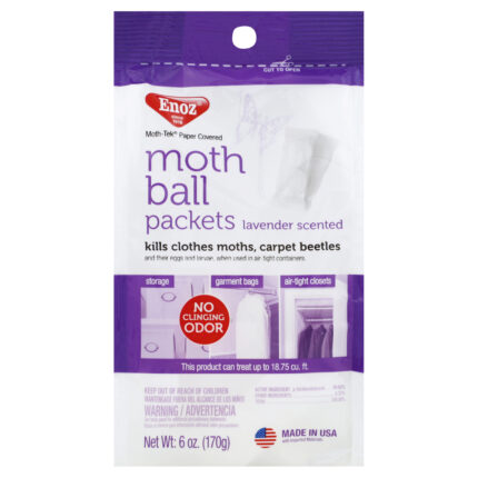 Enoz, Moth Balls Packets Lavender Scented, Case Of 6, 6 Oz