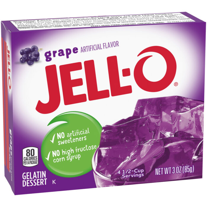 Jell-O, Jello Grape Gelatin Dessert Mix, Case Of 24, 3 Oz - Image 1