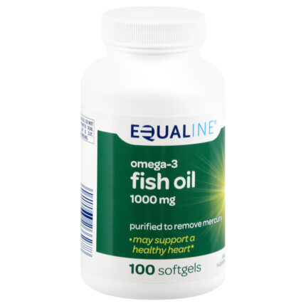 Equaline, Omega-3 Fish Oil 1000 Mg Softgels, Case Of 3, 100 Ct