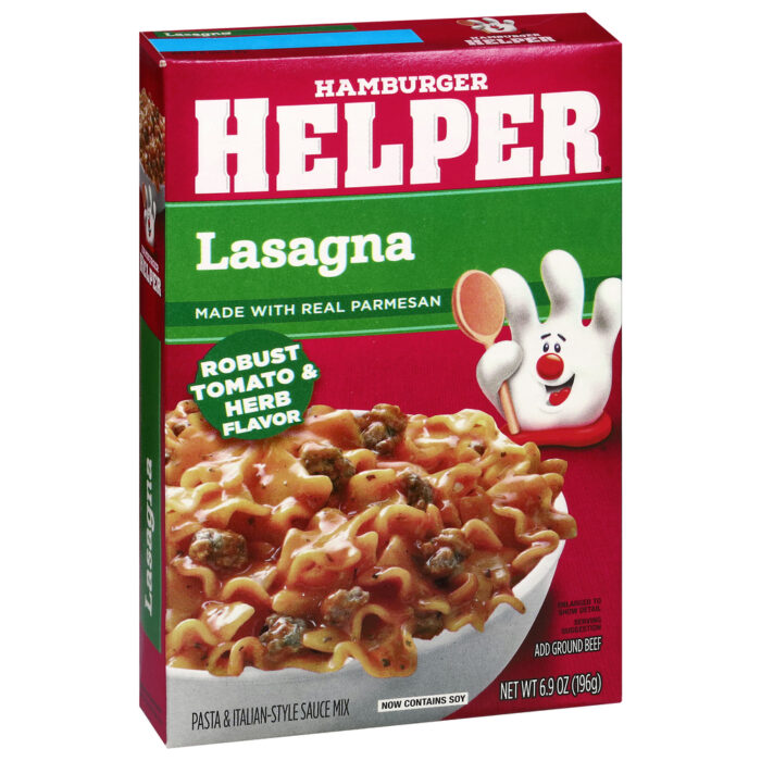 Hamburger Helper, Pasta & Sauce Mix Lasagna, Case Of 12, 6.9 Oz - Image 1