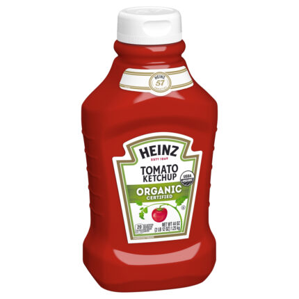Heinz, Organic Certified Tomato Ketchup Bottle, Case Of 6, 44 Oz