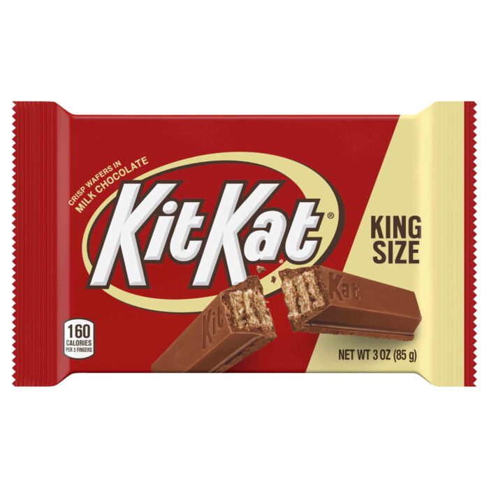 Kit Kat, King Size Crisp Wafers In Milk Chocolate Candy Bar, Case Of 24, 3 Oz - Image 1