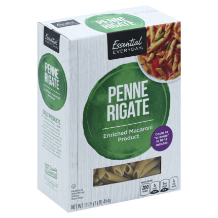 Essential Everyday, Penne Rigate Pasta, Case Of 20, 16 Oz