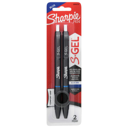 Sharpie, S Gel Blue Pens Medium 0.7 Mm, Case Of 6, 2 Ct