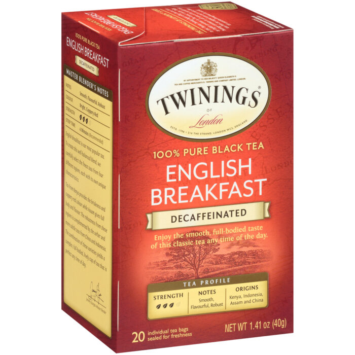 Twings Tea,Decaf,English Breakft 20 Bag - Image 1