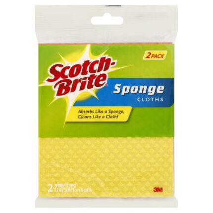 Scotch-Brite,  Sponge Cloths, Case Of 12, 2 Ct
