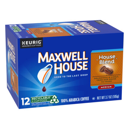 Maxwell House, K Cup Pods Medium 100% Arabica Blend Coffee, Case Of 6, 3.7 Oz