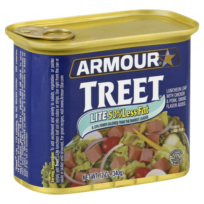Armour, Treet Lite Luncheon Loaf Pull Top Can, Case Of 12, 12 Oz - Image 1