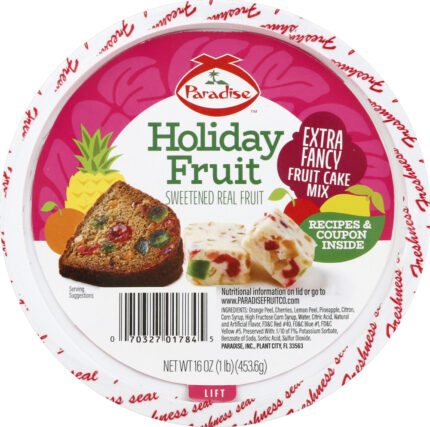 Paradise, Extra Fancy Fruit Cake Mix, Case Of 12, 16 Oz