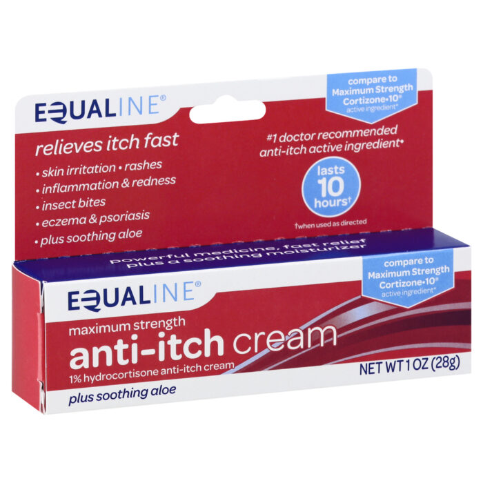Equaline, Anti Itch Cream Maximum Strength, Case Of 6, 1 Oz - Image 1